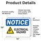 Signmission Electrical Hazard Sign, Vinyl Decal, 14in W x 10in L, 2PK OS-2PACK-NS-D-1014-L-11651 - alternate 5